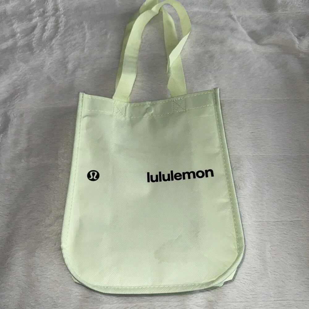 Lime GREEN -Small 12”x9”x4.5” Lululemon Reusable Retail Shopping Tote Bag 2026